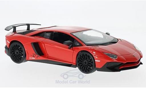 Diecast model cars Lamborghini Aventador SV LP750-4 red 1/24 Burago
