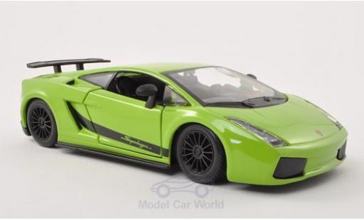 Diecast model cars Lamborghini Gallardo Superleggera green 2003 1/24 Burago
