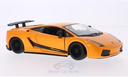 Diecast model cars Lamborghini Gallardo Superleggera metallic orange 2003 1/24 Burago
