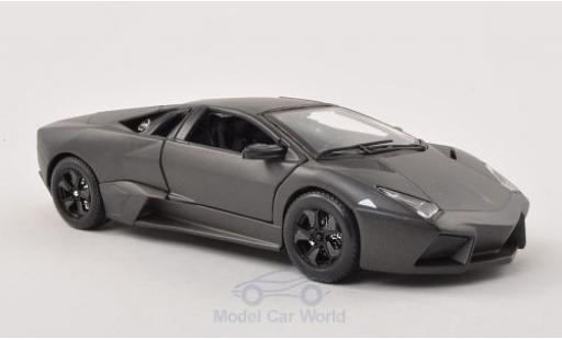 Diecast model cars Lamborghini Reventon Coupe matt-grey 2007 1/24 Burago