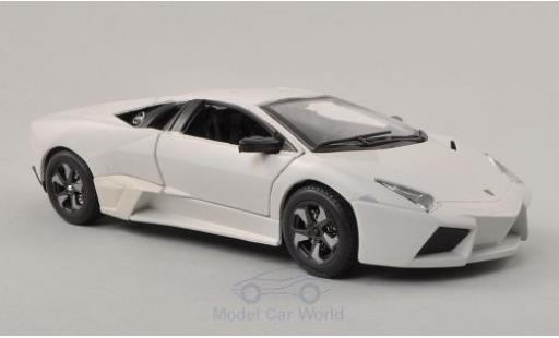 Diecast model cars Lamborghini Reventon Coupe matt-white 2007 1/24 Burago