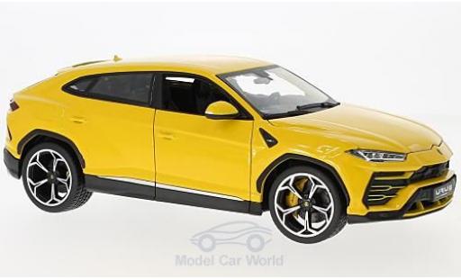 Diecast model cars Lamborghini Urus Base yellow 2018 1/18 Burago