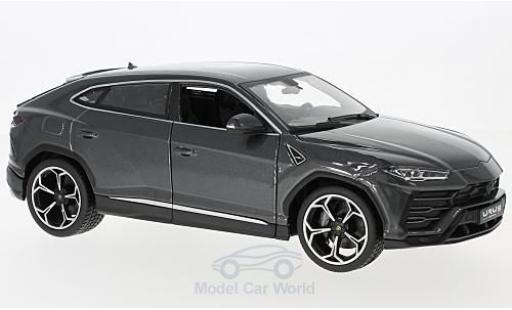Diecast model cars Lamborghini Urus Base metallic grey 2018 1/18 Burago