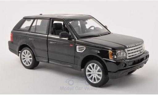 Diecast model cars Land Rover Range Rover Base Sport black 1/18 Burago