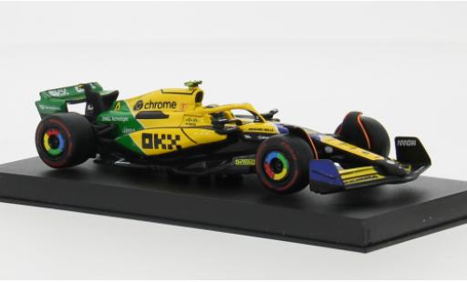 Diecast model cars McLaren F1 Base Bburago MCL38 No.4 Team formula 1 GP Monaco 2024 1/43 Burago