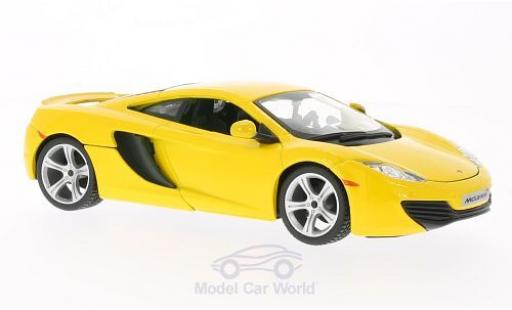 Diecast model cars McLaren MP4-12C Base yellow 1/24 Burago