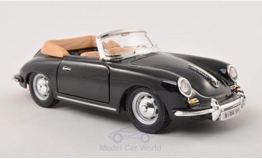 Diecast model cars Porsche 356 B A B Convertible black 1961 1/24 Burago