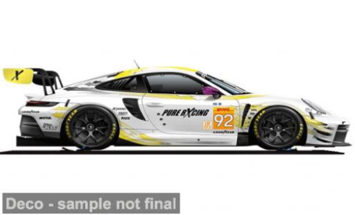 Diecast model cars Porsche 911 GT3 R Bburago Team Manthey #92 1/43 Burago