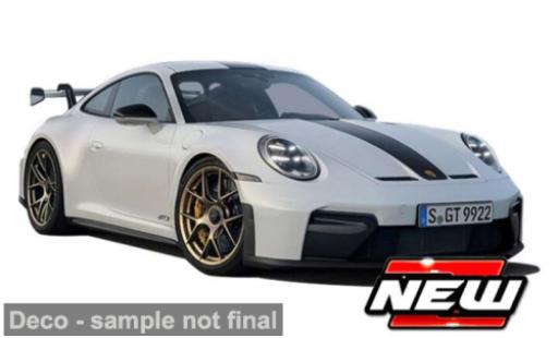 Diecast model cars Porsche 911 GT3 Bburago white/green 2025 1/24 Burago