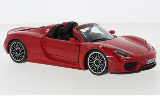 Diecast model cars Porsche 918 Base Bburago Spyder red 2015 1/24 Burago
