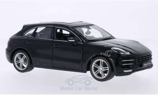 Diecast model cars Porsche Macan Turbo black 1/24 Burago