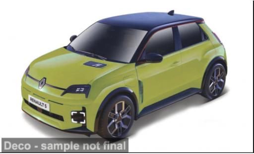 Diecast model cars Renault 5 Base Bburago E-Tech yellow 1/43 Burago