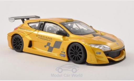 Diecast model cars Renault Megane Trophy metallic yellow/Dekor 1/24 Burago