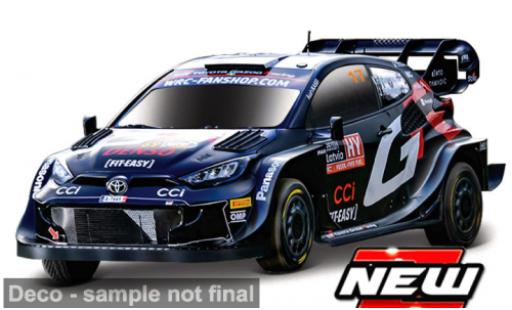 Diecast model cars Toyota Yaris Rally1 Bburago GR Hybrid 2024 Gazoo Racing #17 1/43 Burago