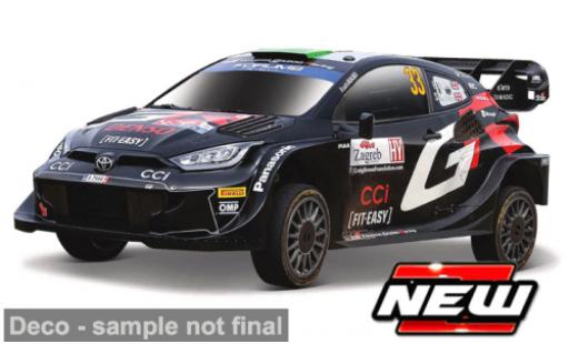 Diecast model cars Toyota Yaris Rally1 Bburago GR Hybrid 2024 Gazoo Racing #33 1/43 Burago