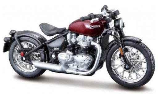 Diecast model cars Triumph Bonneville Bobber red/black 1/18 Burago
