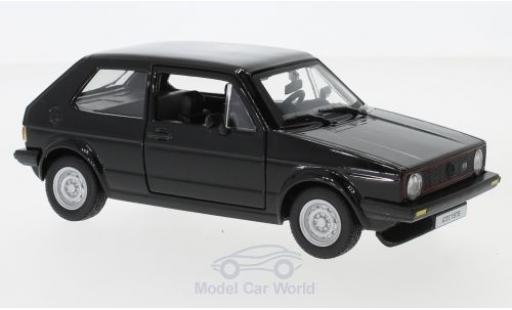 Diecast model cars Volkswagen Golf GTI MKI black 1979 1/24 Burago