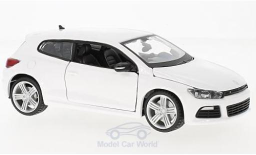 Diecast model cars Volkswagen Scirocco R III white 1/24 Burago