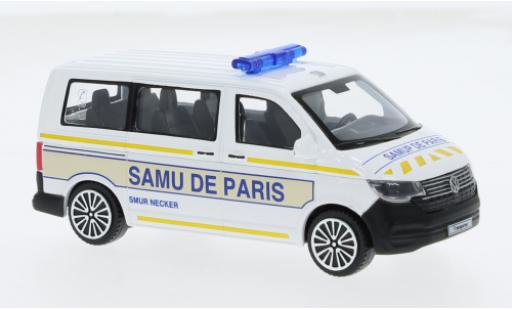 Diecast model cars Volkswagen T6 T6.1 Bburago .1 Bus Samu de Paris (FR) 1/43 Burago