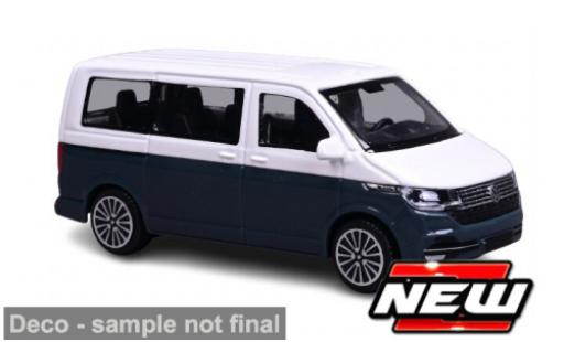 Diecast model cars Volkswagen T6 T6.1 Bburago .1 Transporter blue/white 2020 1/43 Burago