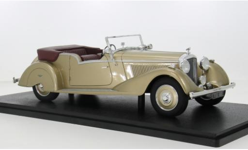 Diecast model cars Bentley 4.5 cabriolet 4.25 L Vanden Plas Tourer beige 1938 1/18 Cult Scale Models