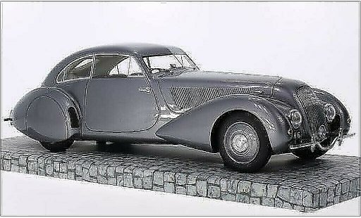 Bentley Embiricos coupe 1/18 Minichamps metallic grey RHD 1938 diecast model cars