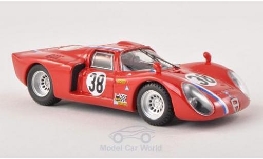 Diecast model cars Alfa Romeo 33.2 coupe C No.38 24h Le Mans 1968 Testfahrzeug 1/43 Best