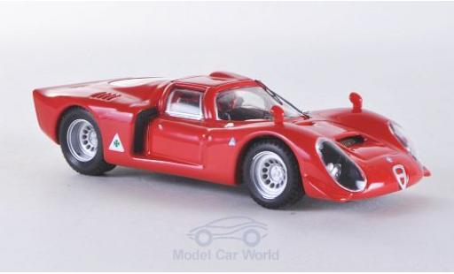 Diecast model cars Alfa Romeo 33.2 prototipo red 1/43 Best