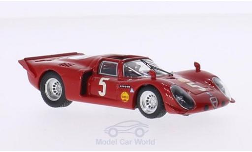 Diecast model cars Alfa Romeo 33.2 spyder No.5 Montlhery 1969 G.Larrousse/G.Verrier 1/43 Best