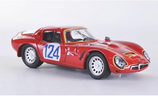Diecast model cars Alfa Romeo Giulia tz 2 No.124 Targa Florio 1967 1/43 Best