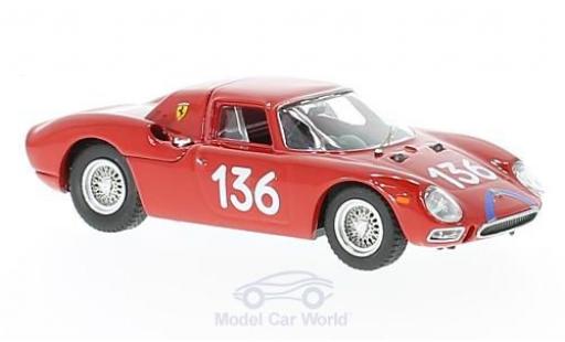 Diecast model cars Ferrari 250 LM RHD No.136 Targa Florio 1965 A.Nicodemi/F.Lessona 1/43 Best
