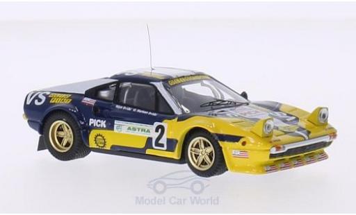 Diecast model cars Ferrari 308 GTB No.2 Olio Fiat Rally Valli Piacentine 1980 Nico/G.Barban 1/43 Best