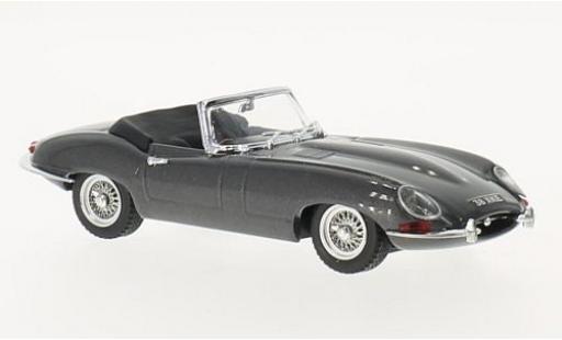 Diecast model cars Jaguar E-Type Roadster Spyder metallic grey 1/43 Best