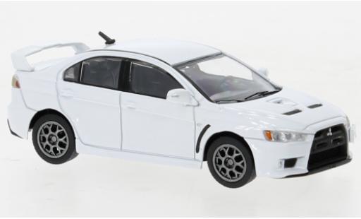 Diecast model cars Mitsubishi Lancer Evolution X white 1983 1/64 BM Creations