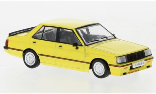 Diecast model cars Mitsubishi Lancer 2000 Turbo EX2000 yellow 1/64 BM Creations