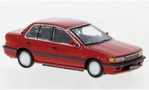 Diecast model cars Mitsubishi Lancer GTI red 1988 1/64 BM Creations