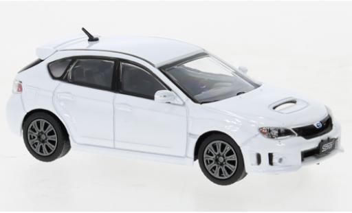 Diecast model cars Subaru Impreza WRX white 2009 1/64 BM Creations