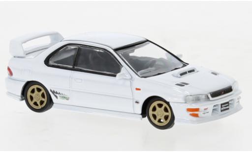 Diecast model cars Subaru Impreza Type R WRX (GC8) white 1/64 BM Creations