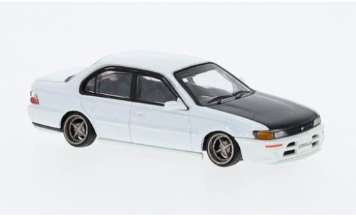 Diecast model cars Toyota Corolla AE100 white 1996 1/64 BM Creations