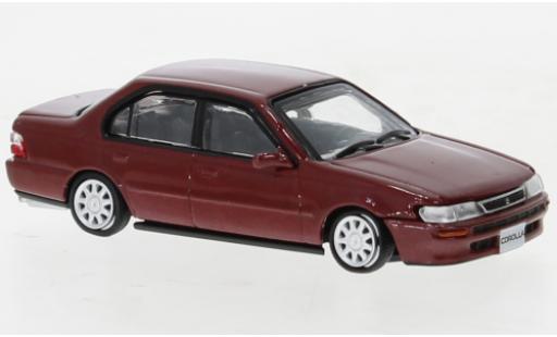 Diecast model cars Toyota Corolla AE100 red 1996 1/64 BM Creations
