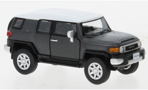 Diecast model cars Toyota FJ Cruiser Base mattgrey/white 2015 1/64 BM Creations