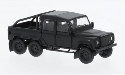 Diecast model cars Land Rover Defender 110 Pick Up 6x6 matt-black RHD 2016 1/64 BM Creations
