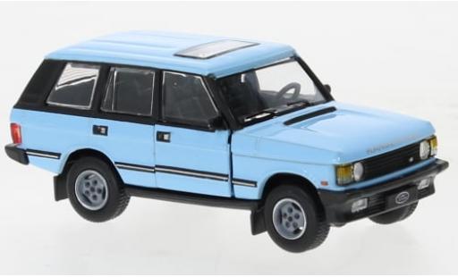 Diecast model cars Land Rover Range Rover Classic LSE blue 1992 1/64 BM Creations