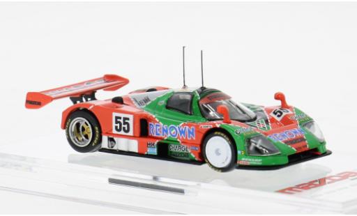 Diecast model cars Mazda 787B Base green/red 1/64 BM Creations