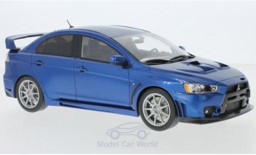 Diecast model cars Mitsubishi Lancer Evolution X metallic blue 1/18 BM Creations