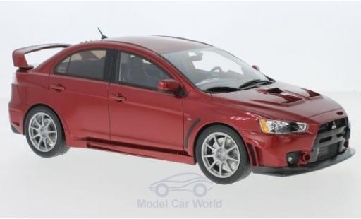 Diecast model cars Mitsubishi Lancer Evolution X metallic red 1/18 BM Creations