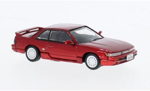 Diecast model cars Nissan Silvia S13 () metallise red 1/64 BM Creations