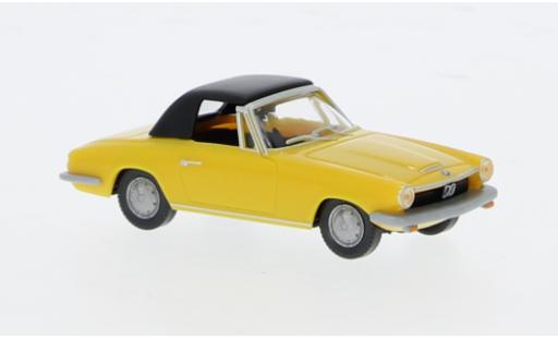 Diecast model cars Bmw 1600 GT Convertible yellow 1/87 Wiking