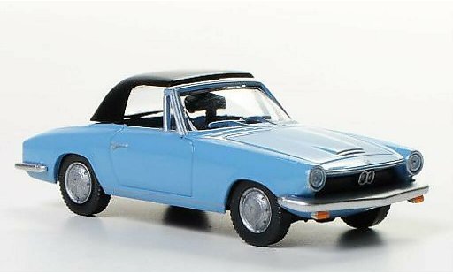 Bmw 1600 GT 1/87 Wiking Convertible blue diecast model cars