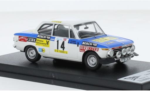 Diecast model cars Bmw 2002 tii Rally WM Rally Portugal 1974 #14 G.Fischer/H.Gottlieb 1/43 Trofeu